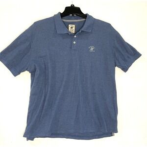 Beverly Hills Polo Club Slim FIt XL Medium Blue Collared Embroidered Logo Golf